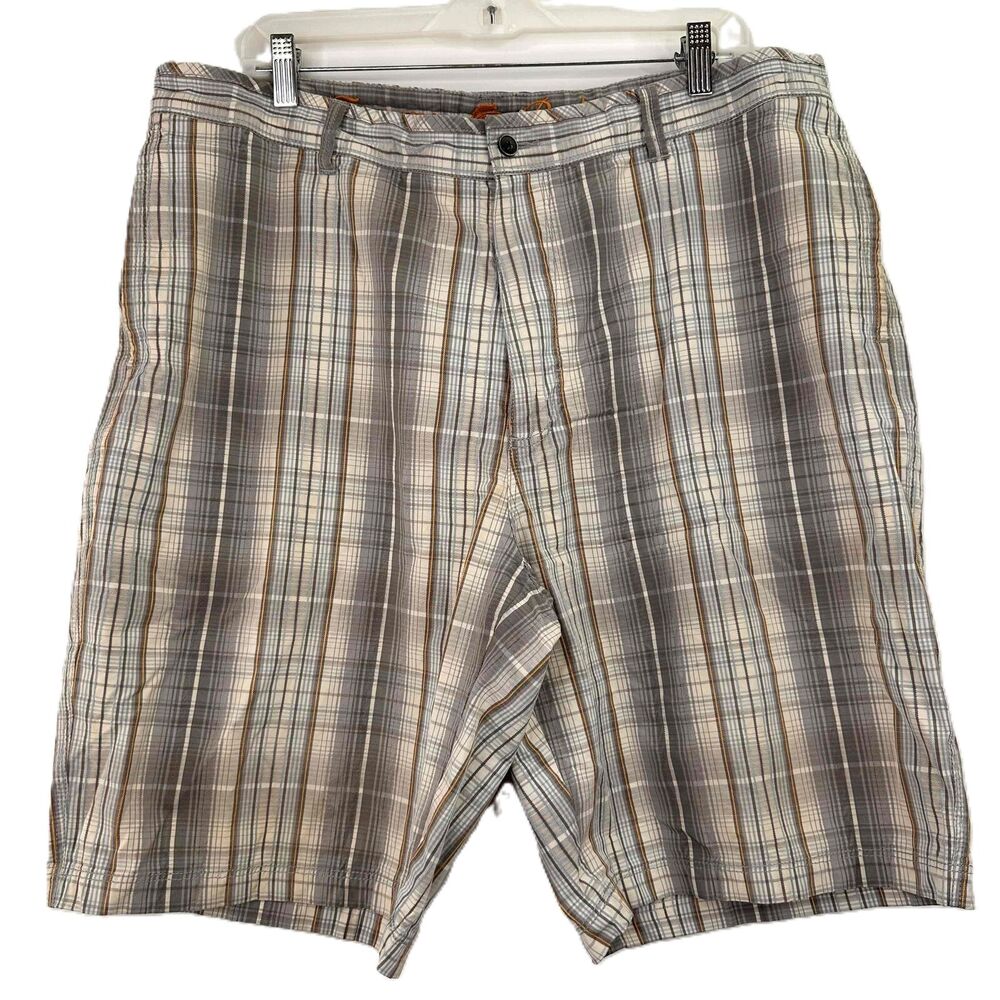 Tommy Bahama Men's Tan Plaid Pattern Shorts Size 40
